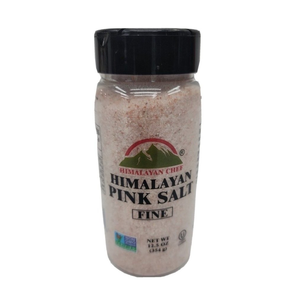 Himalayan Pink Salt Fine Chef 12.5 Oz Non GMO Best By April 2026 New A1